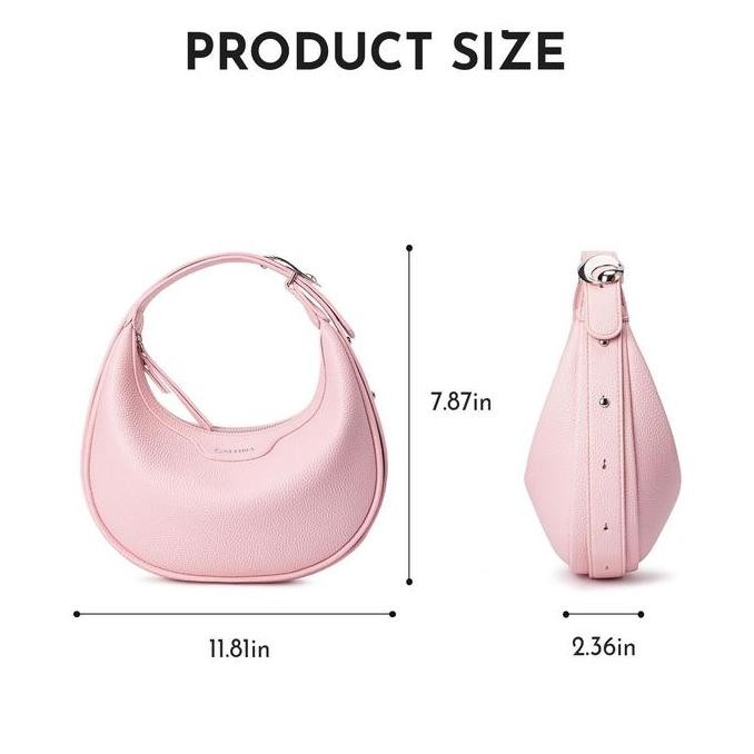 Cn6057 Half Moon Bag Underarm Bag 2025 New Saddle Bag Fashionable And Versatile Single Shoulder Mess
