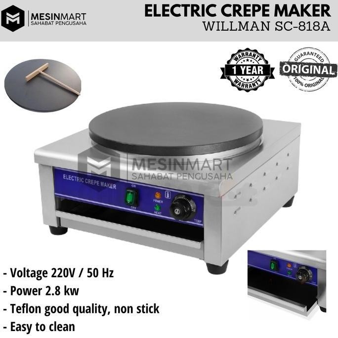 Promo Electric Crepe Maker Mesin Crepes Listrik / GAS WILLMAN COD