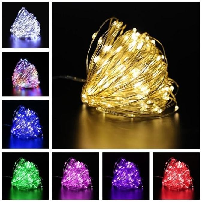Premium Lampu Natal Tumblr Hias Kawat 10M LED Tembaga Christmas String Light Promo