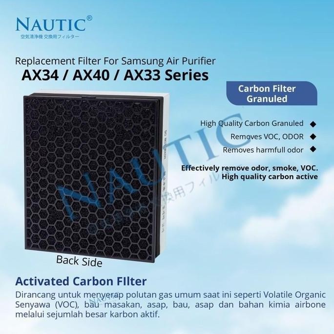 Filter Samsung Air Purifier Ax40 Ax34 Hepa Filter Samsung Ax34R Ax40R