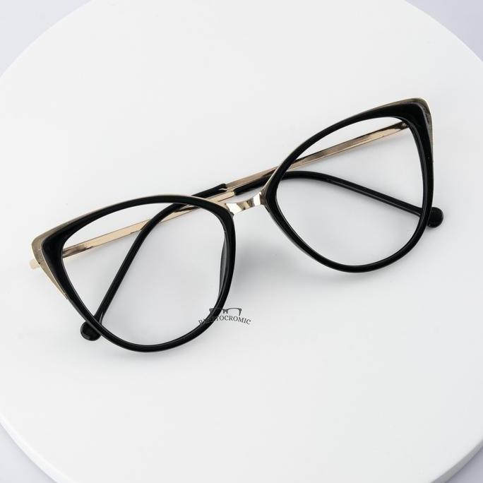 Akjo- Frame Kacamata Carmen | Plus Minus Lensa Anti Radiasi Blueray Photocromic Bluecromic Biru Eyew