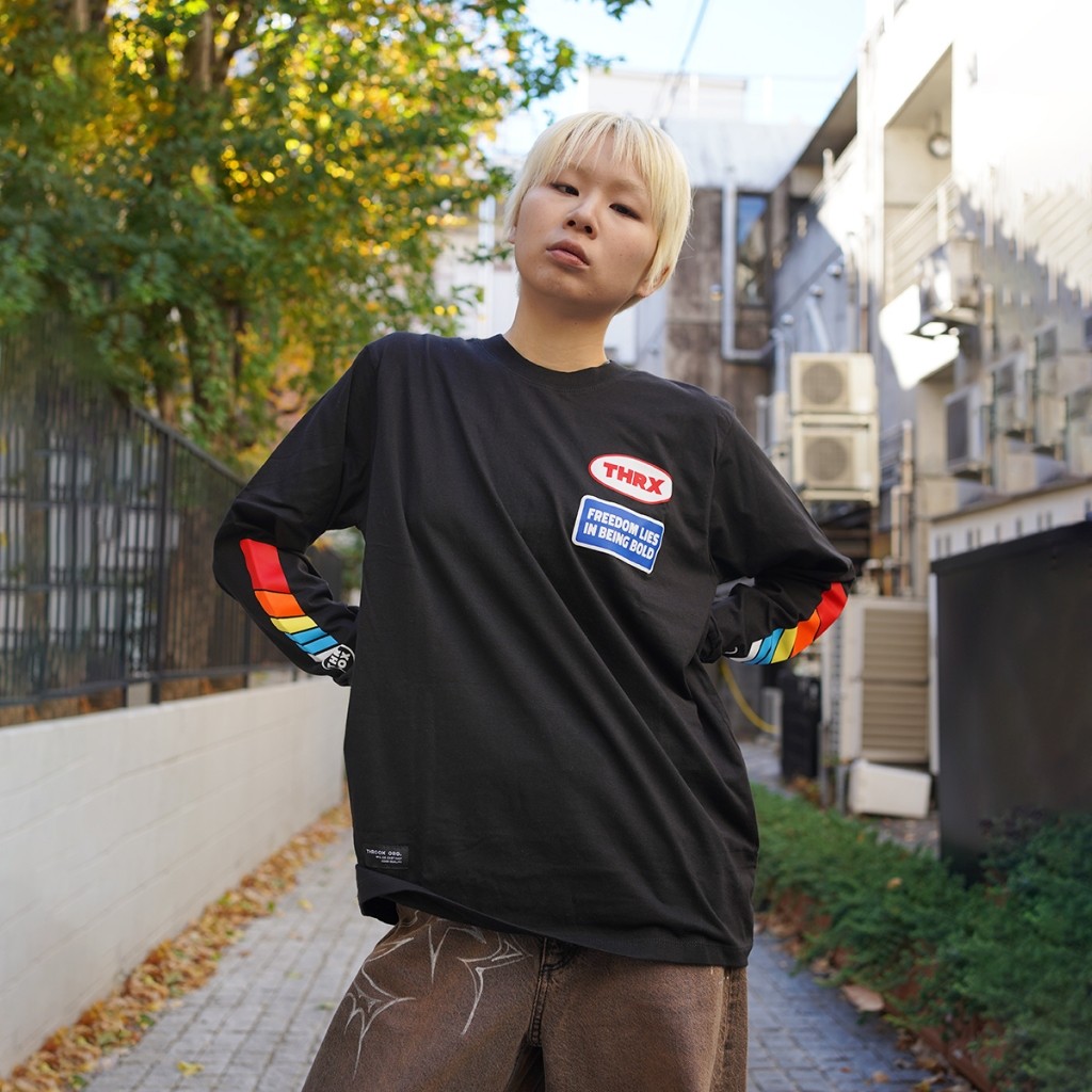Throox Kaos Lengan Panjang Hitam Ericka Black || Longsleeve Throox
