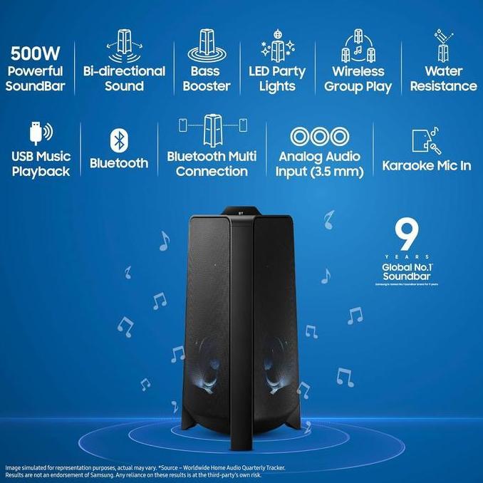 Bestseller- Samsung MX-T50 Sound Tower Speaker Karaoke MXT50 Bluetooth