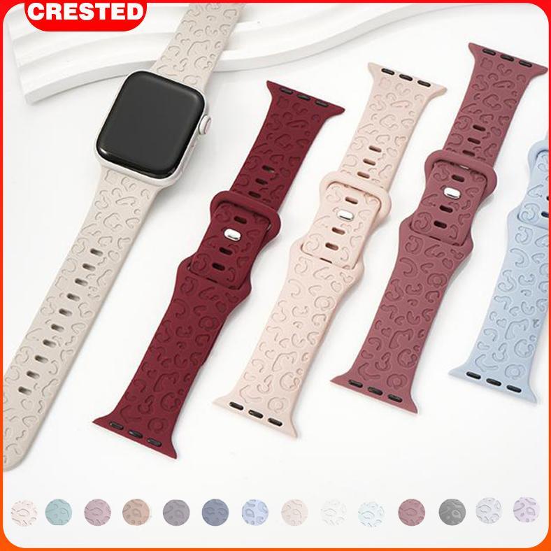 Original Print Silicone Strap For Iwatch 46Mm 42Mm 49 Mm 45Mm 44Mm 42Mm 41Mm 40Mm 38 Mm Soft Sport E