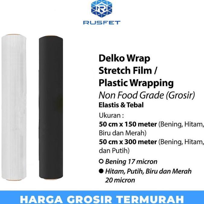 Papix- Plastic Wrap 50Cm Stretch Film Plastik Wrapping Delko Wrap