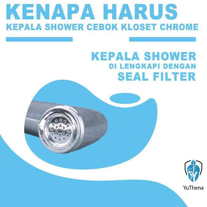 Glei- Kepala Jet Shower Chrome / Kepala Shower Cebok Semprotan Cebok
