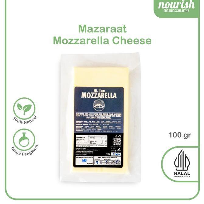 Leite - Mazaraat Mozarella Grass Fed Cheese (Keju Mozarella) 100 Gr
