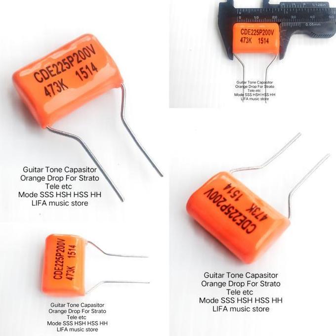 CAPASITOR TONE GITAR ORANGE DROP  473J /200V