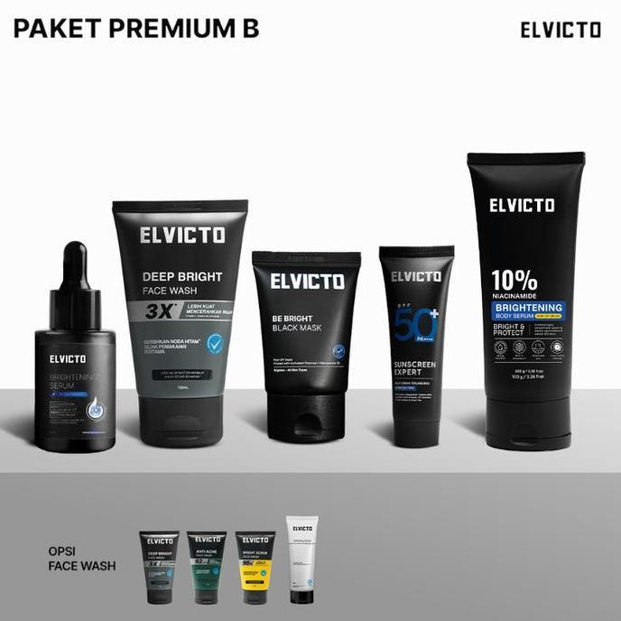 Glow- Elvicto Paket B | Paket Lengkap Peratan Pria