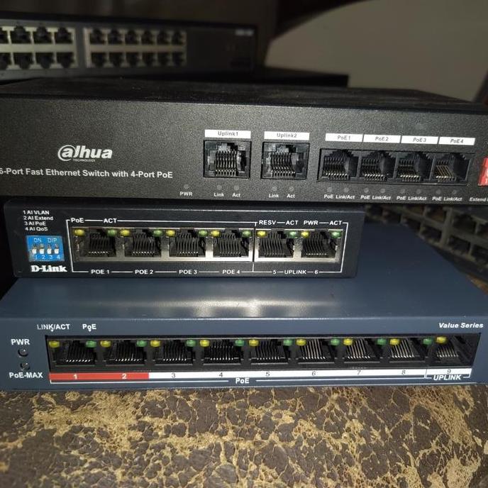 Switch Dahua Poe 4+2 Uplink