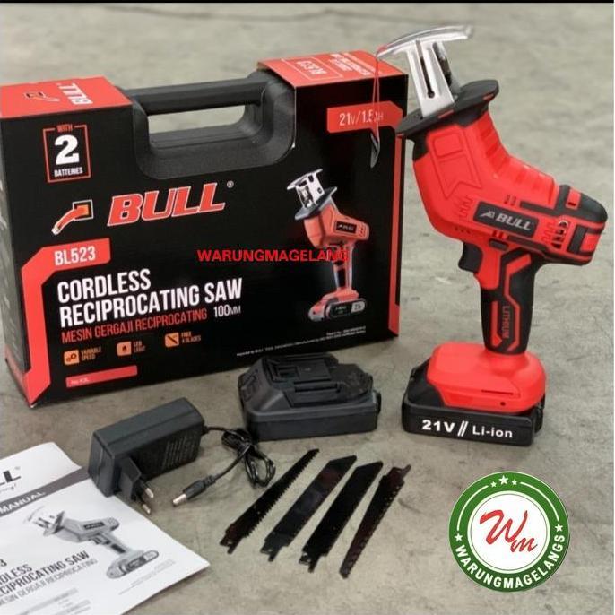 Mesin Gergaji Reciprocating Bull BL523 Cordless