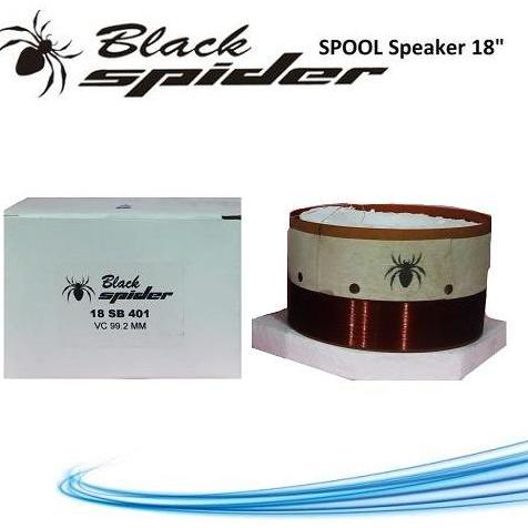 Spool Voice Coil 18SB401 18" Spoel Spul Speaker 18 inch Black Spider 18 SB 401 99.2 MM Hitam