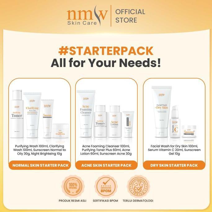 Nmw Starter Pack Normal/ Acne/ Dry Skin