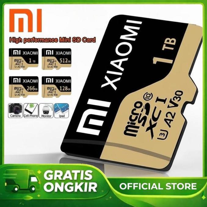 Xiaomi MicroSD Memory Card Original Class 10 High Speed 128GB 256GB 512GB 1TB Kartu Penyimpanan