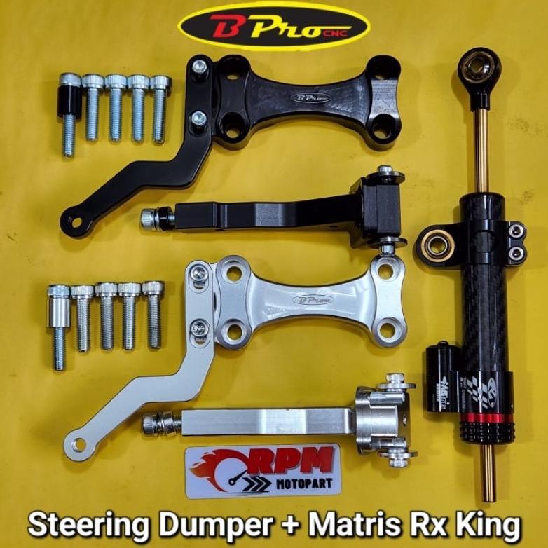 Bracket Stabilizer Rx King Bpro dan Stabilizer Matris Steering Dumper Damper Rx King