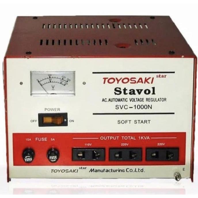 Stabilizer Toyosaki SVC1000N Stavol 1000VA AVR 1000watt Stavol Motor