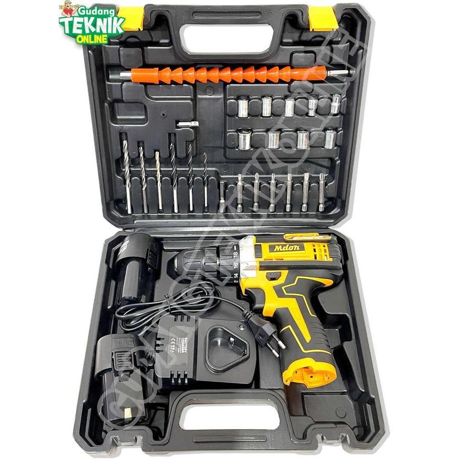 MAYABIGS MDON Mesin Bor CORDLESS 10mm MDON 12V 12TS MDON / Mesin Bor Tangan Baterai Bor Kayu Besi 12