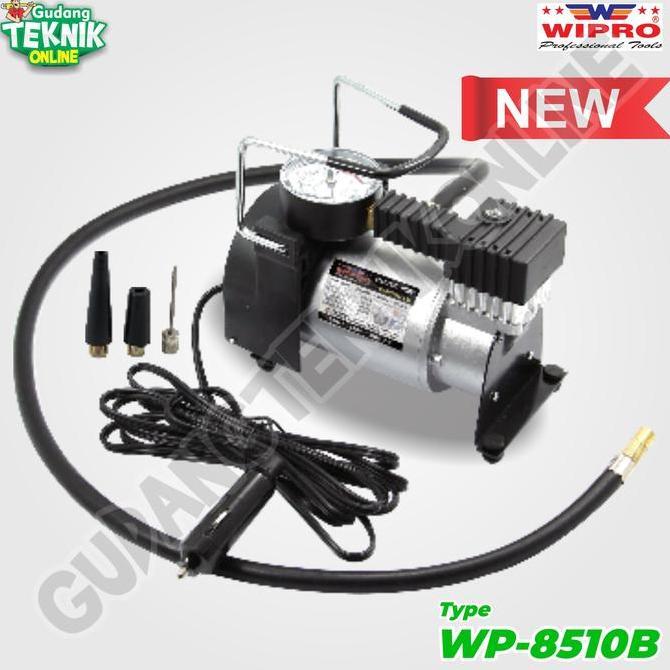 KAULANO Kompresor Mini DC-12V WIPRO WP-8501B Compressor Portable / Mini Air Compressor 15 Ampere WIP