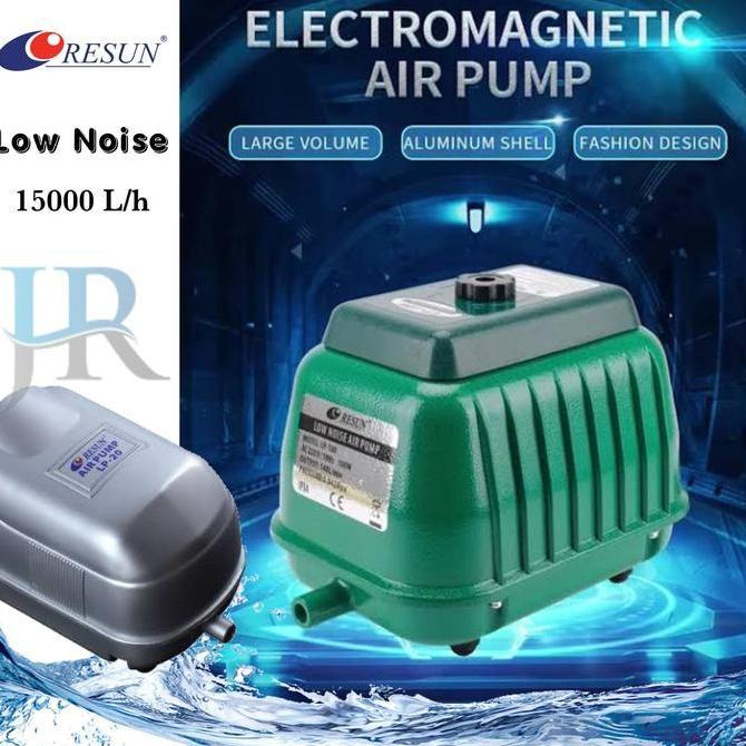 Pompa udara aerator aquarium kolam tidak berisik low noise air pump hi blow Resun LP 200 100 60 40 2