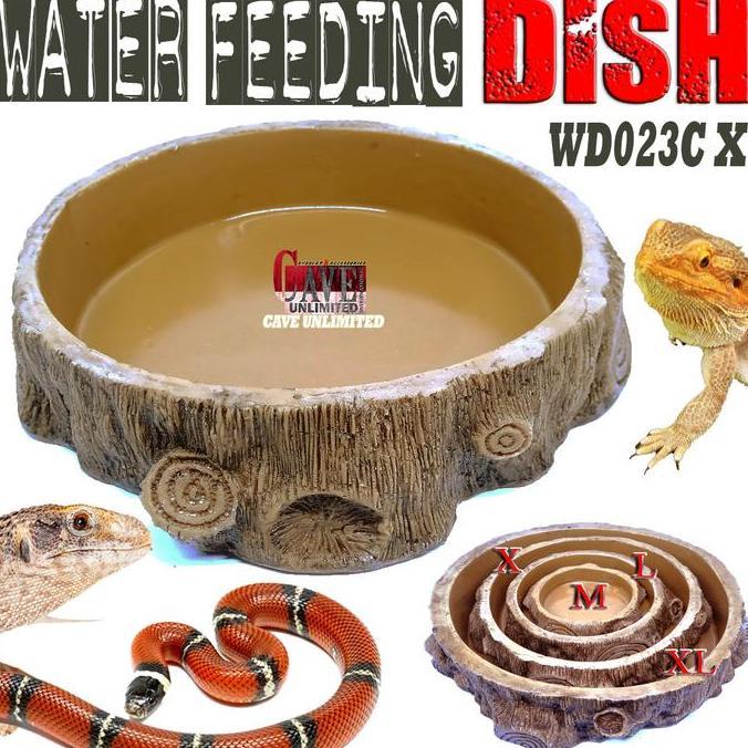 Deepanim- Wd03C Terdish Feeding Tempat Makan Minum Reptil Kadal Tortoise Tegu