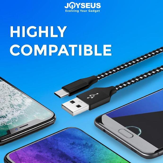 Cell- Joyseus Micro Usb Cable 2.4A Cowboy Gold Braided Cable 120Cm-Kb00