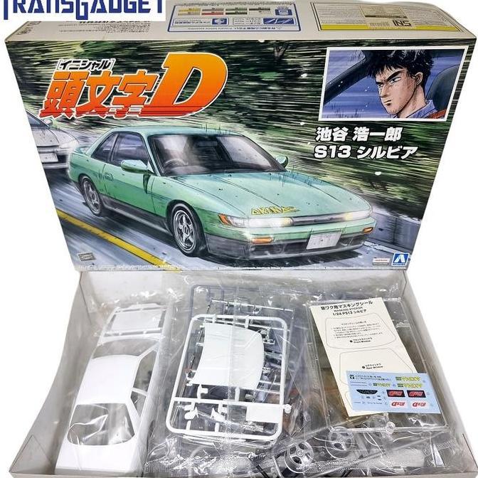 Promo AOSHIMA Initial D Koichiro Iketani - S13 Nissan Silvia 1/24 Plamo Diskon