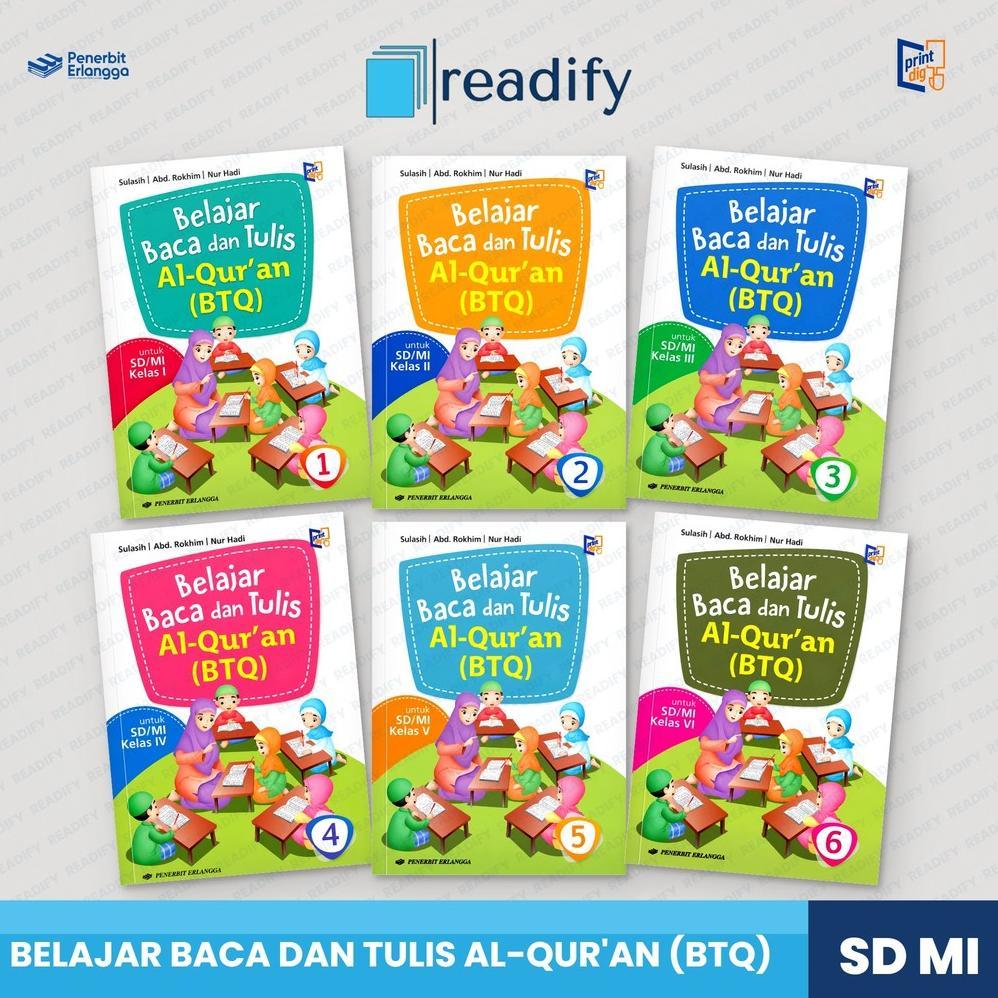 Buku BTQ SD/MI Kelas 1-6 Erlangga