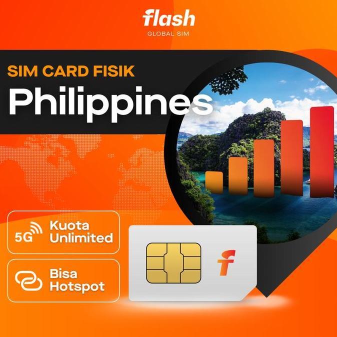 Case- Sim Card Philippines Unlimited Data Flash Global Sim (Simcard Filipina, Manila, Makati, Cebu)