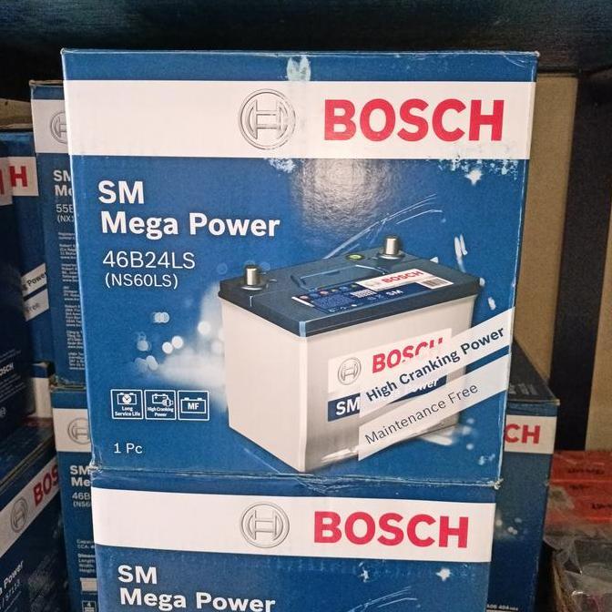 TERBARU - Aki Yaris/ Aki CRV/ Bosch MF 46B24LS/ NS60LS/ 12V45AH/ Aki HRV