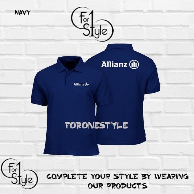 DF80 - Poloshirt - Kaos Kerah Polo Allianz Asuransi Terbaru Kualitas Distro