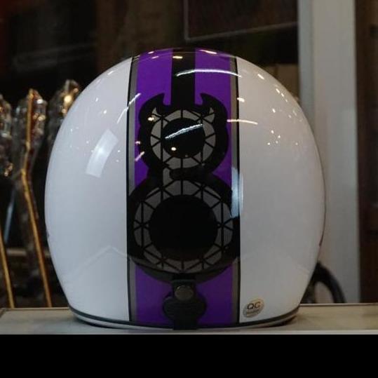 VIRALL HELMET MOTOR RETRO GIGAS X UNGU //