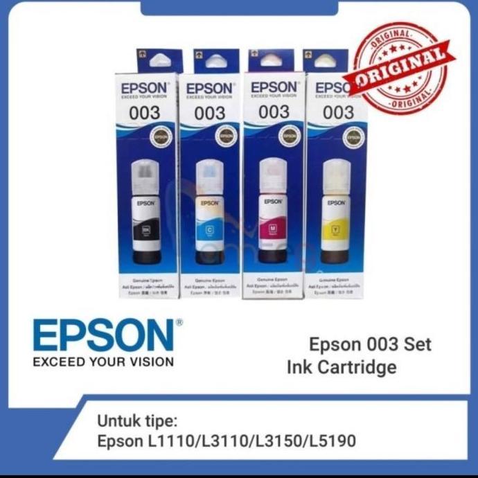 Tinta Epson 003 Original 1 Set L3210