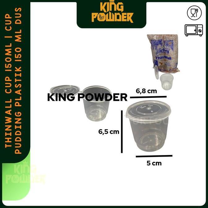 THINWALL CUP 150ML | CUP PUDDING PLASTIK 150 ML ISI 25