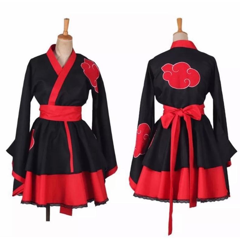 Akatsuki DRESS Fulset anime Naruto Costum cosplay anime Diskon