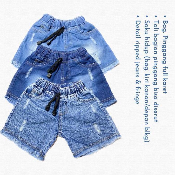 Mylu- Haplion Ciara Ripped 1 - 6 Tahun Celana Pendek Anak Perempuan Hotpants Anak Cewek