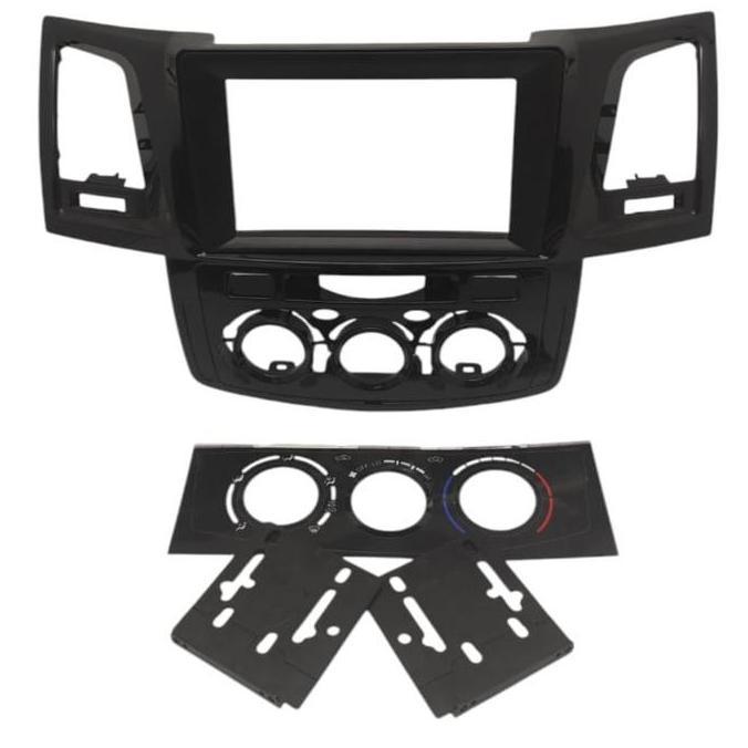 Frame Headunit Android 7 Inch / 9 Inch / 10 Inch Toyota Fortuner Hilux Vigo 2008 - 2014 Manual Ac / 