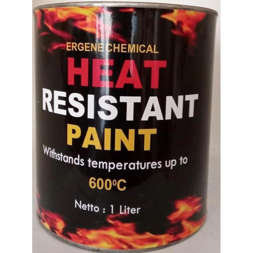 ERGENE 600C 1 Liter Silver - Heat Resistant Paint - High Temperature - Hi-temp - Cat tahan panas 600
