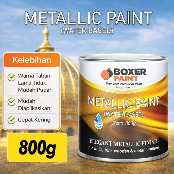 Cat Air Poster Metalik BOXER Metallic Paint WB (800g)