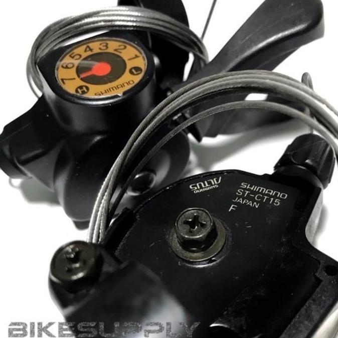 Shifter Operan Sepeda Shimano Altus 3 x 7 Speed SC - CT15 Via Japan Vintage NOS Jadul AM