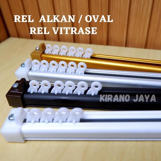 Sala - Rel Alkan Vitrase - Batang Aluminium Kotak Tirai Pintu Jendela