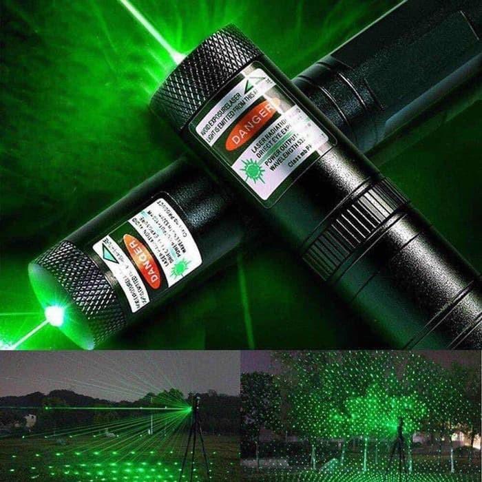 Laser Penunjuk Pointer Hijau 303 Jarak Jauh / Green Laser Pointer 303A