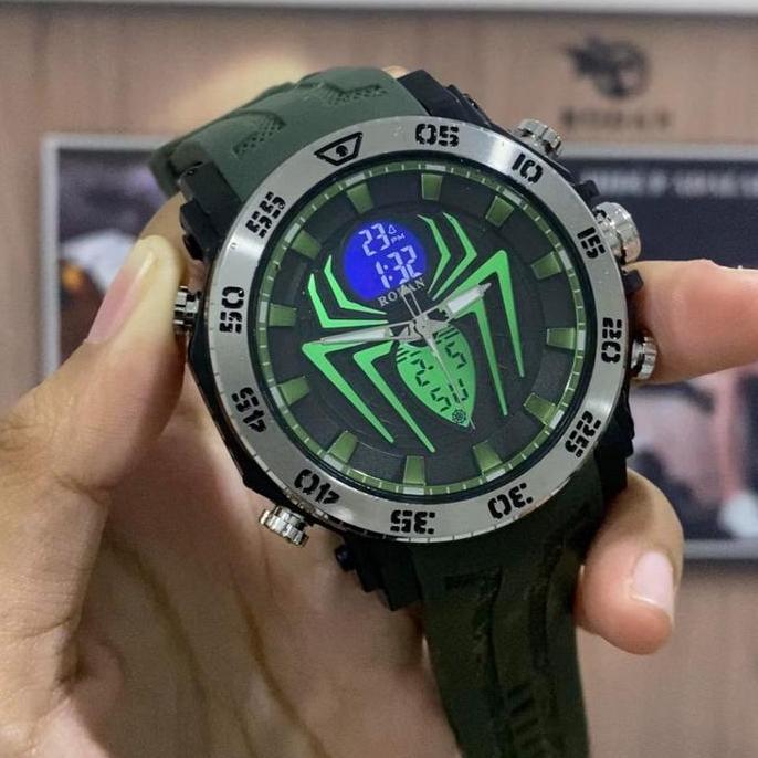 Watch- Rodan 8004 Jam Tangan Sport Ter Resistant 3 Atm Free Box