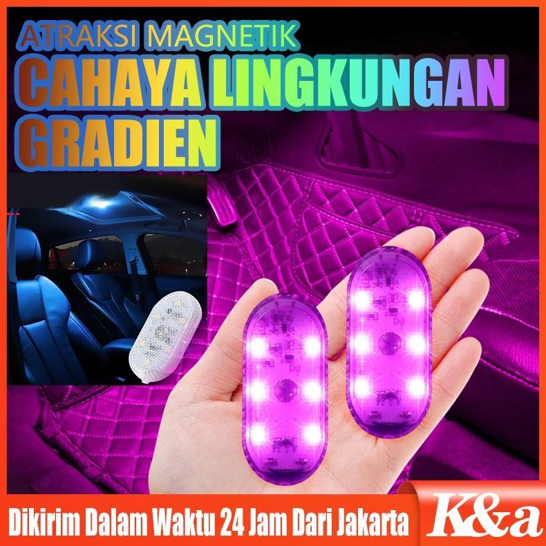 Favorit Interior Mobil Mini Lampu Sentuh Lampu Ambient Auto Atap Langit-Langit Lampu Baca Led Mobil 