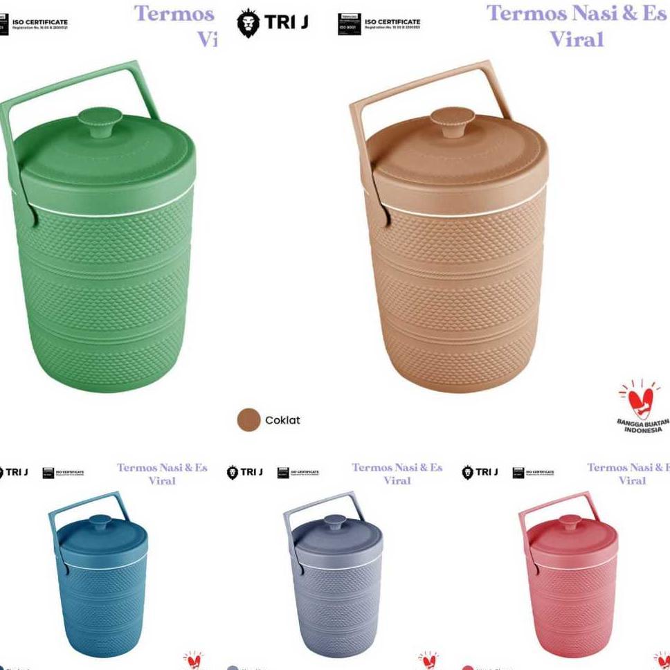 Rice Bucket Tri J 17L / Termos Nasi Trij / Termos Es Jumbo Termos Nasi Termos Es Viral - Termos Jual