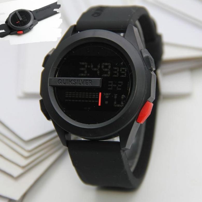 Original (Cod)Jam Tangan Pria Quicksilver Digital Karet Strap Rubber(Dikirim Jakarta)