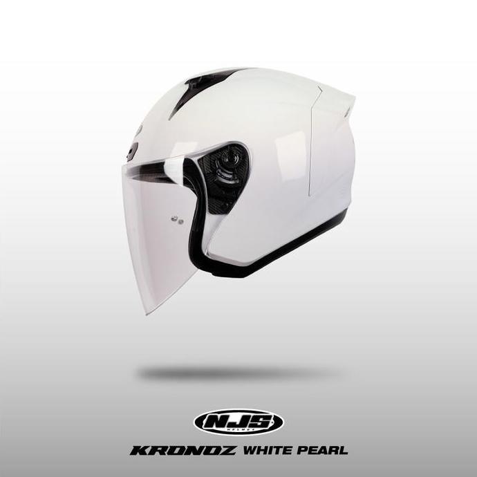Metz- Njs Kronoz White Pearl - Helm Half Face | Njs | Kronoz | Kronoz Polos | Kronoz | Njs | Helm Po