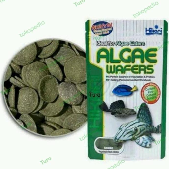 HIKARI ALGAE WAFER 82G 82 GRAM MAKANAN PAKAN WAFERS IKAN SAPU PLECO