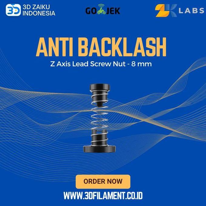 ZKLabs POM Anti Backlash Z Axis Lead Screw Nut 8 mm