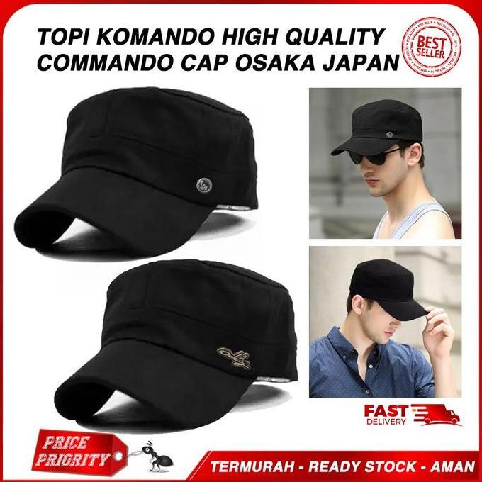 Best Seller Topi Komando Commando Cap murah Kulit Osaka Japan Import HIGH QUALITY Berkualitas 100% o