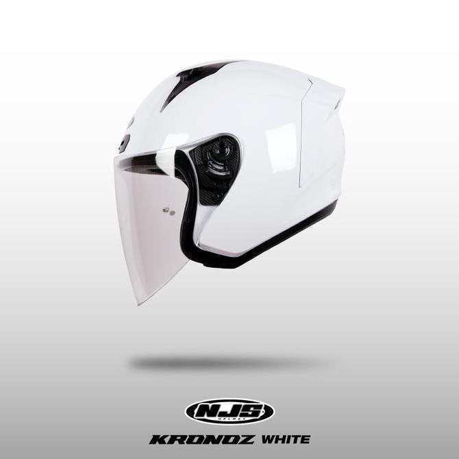 Metz- Njs Kronoz White - Helm Half Face | Njs | Kronoz | Kronoz Polos | Kronoz | Njs | Helm Polos | 